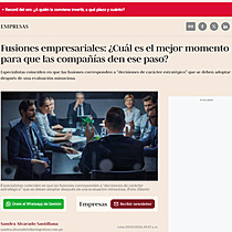 Fusiones empresariales: Cul es el mejor momento para que las compaas den ese paso?